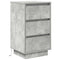 vidaXL Bedside Cabinet with LED Lights Concrete Grey 38x34x65 cm