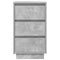 vidaXL Bedside Cabinet with LED Lights Concrete Grey 38x34x65 cm