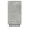 vidaXL Bedside Cabinet with LED Lights Concrete Grey 38x34x65 cm