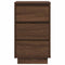 vidaXL Bedside Cabinet with LED Lights Brown Oak 38x34x65 cm