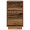vidaXL Bedside Cabinet with LED Lights Old Wood 38x34x65 cm