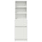 vidaXL Bedside Cabinet White 39x35x125 cm Engineered Wood