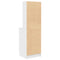 vidaXL Bedside Cabinet White 39x35x125 cm Engineered Wood
