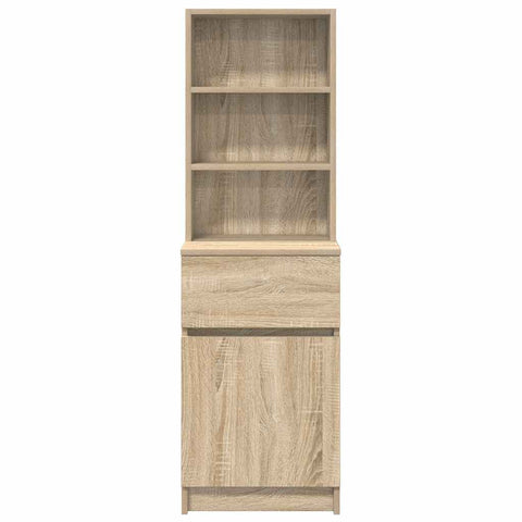 vidaXL Bedside Cabinet Sonoma Oak 39x35x125 cm Engineered Wood