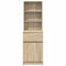 vidaXL Bedside Cabinet Sonoma Oak 39x35x125 cm Engineered Wood