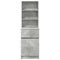 vidaXL Bedside Cabinet Concrete Grey 39x35x125 cm Engineered Wood