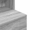 vidaXL Bedside Cabinet Grey Sonoma 39x35x125 cm Engineered Wood