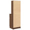 vidaXL Bedside Cabinet Brown Oak 39x35x125 cm Engineered Wood