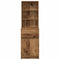 vidaXL Bedside Cabinet Old Wood 39x35x125 cm Engineered Wood