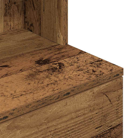 vidaXL Bedside Cabinet Old Wood 39x35x125 cm Engineered Wood