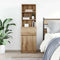 vidaXL Bedside Cabinet Artisan Oak 39x35x125 cm Engineered Wood