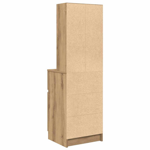 vidaXL Bedside Cabinet Artisan Oak 39x35x125 cm Engineered Wood