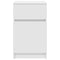 vidaXL Bedside Cabinet White 39x35x65 cm Engineered Wood