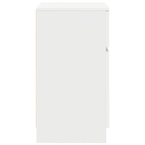 vidaXL Bedside Cabinet White 39x35x65 cm Engineered Wood