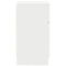 vidaXL Bedside Cabinet White 39x35x65 cm Engineered Wood