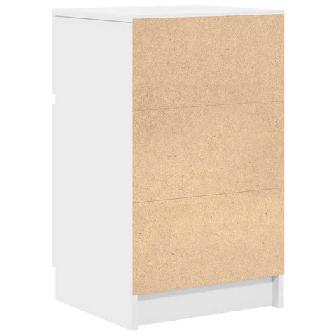 vidaXL Bedside Cabinet White 39x35x65 cm Engineered Wood