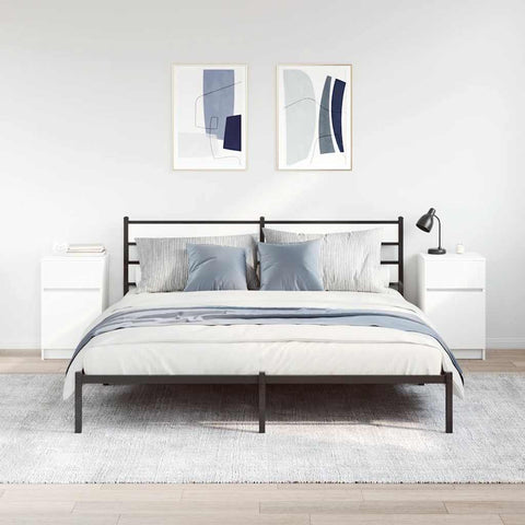 vidaXL Bedside Cabinets 2 pcs White 39x35x65 cm Engineered Wood