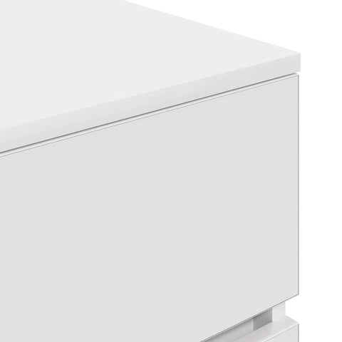 vidaXL Bedside Cabinets 2 pcs White 39x35x65 cm Engineered Wood