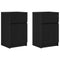vidaXL Bedside Cabinets 2 pcs Black 39x35x65 cm Engineered Wood