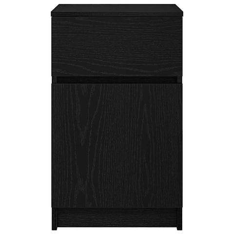 vidaXL Bedside Cabinets 2 pcs Black 39x35x65 cm Engineered Wood