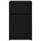 vidaXL Bedside Cabinets 2 pcs Black 39x35x65 cm Engineered Wood