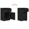 vidaXL Bedside Cabinets 2 pcs Black 39x35x65 cm Engineered Wood