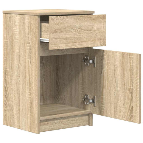 vidaXL Bedside Cabinets 2 pcs Sonoma Oak 39x35x65 cm Engineered Wood