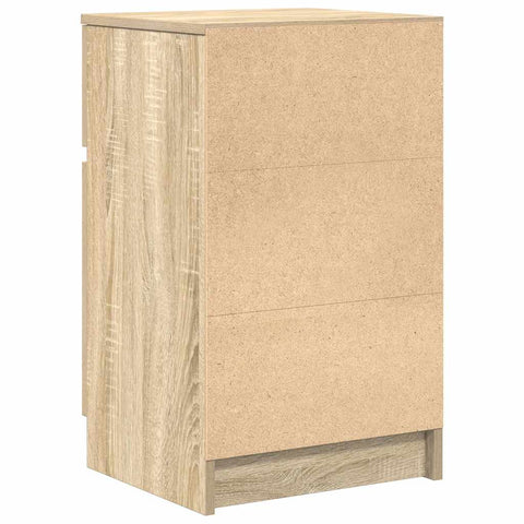 vidaXL Bedside Cabinets 2 pcs Sonoma Oak 39x35x65 cm Engineered Wood