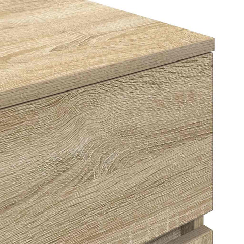 vidaXL Bedside Cabinets 2 pcs Sonoma Oak 39x35x65 cm Engineered Wood