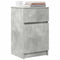 vidaXL Bedside Cabinet Concrete Grey 39x35x65 cm Engineered Wood