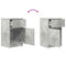 vidaXL Bedside Cabinet Concrete Grey 39x35x65 cm Engineered Wood
