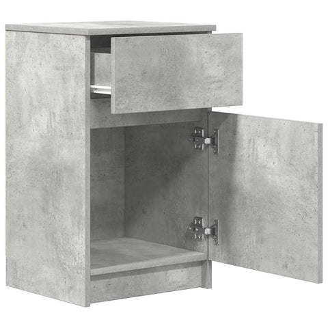 vidaXL Bedside Cabinets 2 pcs Concrete Grey 39x35x65 cm Engineered Wood