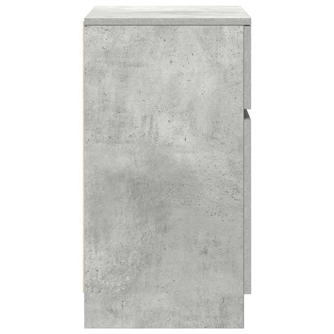 vidaXL Bedside Cabinets 2 pcs Concrete Grey 39x35x65 cm Engineered Wood
