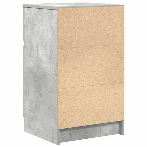 vidaXL Bedside Cabinets 2 pcs Concrete Grey 39x35x65 cm Engineered Wood