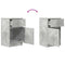 vidaXL Bedside Cabinets 2 pcs Concrete Grey 39x35x65 cm Engineered Wood