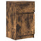 vidaXL Bedside Cabinet Smoked Oak 39x35x65 cm Engineered Wood