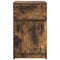 vidaXL Bedside Cabinet Smoked Oak 39x35x65 cm Engineered Wood