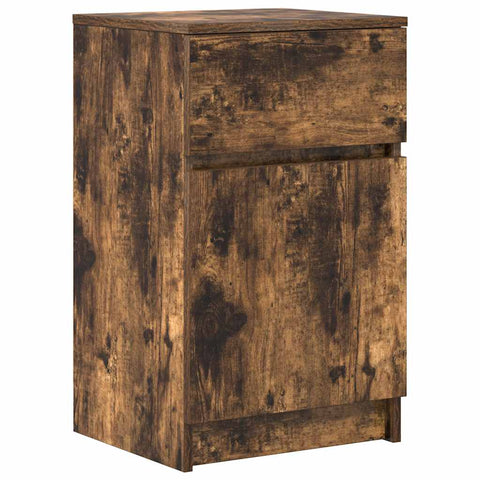 vidaXL Bedside Cabinets 2 pcs Smoked Oak 39x35x65 cm Engineered Wood