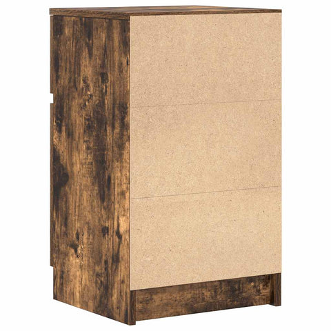 vidaXL Bedside Cabinets 2 pcs Smoked Oak 39x35x65 cm Engineered Wood
