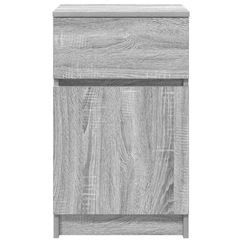 vidaXL Bedside Cabinet Grey Sonoma 39x35x65 cm Engineered Wood