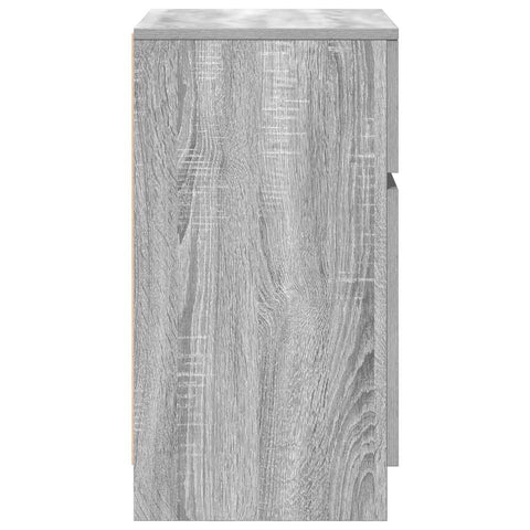 vidaXL Bedside Cabinet Grey Sonoma 39x35x65 cm Engineered Wood