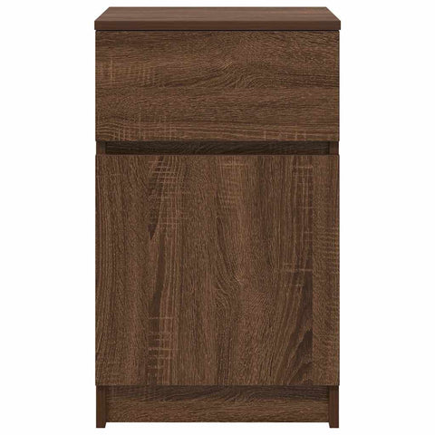 vidaXL Bedside Cabinet Brown Oak 39x35x65 cm Engineered Wood