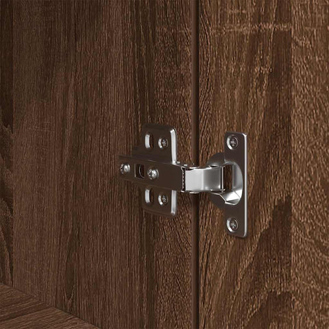 vidaXL Bedside Cabinet Brown Oak 39x35x65 cm Engineered Wood