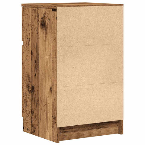 vidaXL Bedside Cabinet Old Wood 39x35x65 cm Engineered Wood