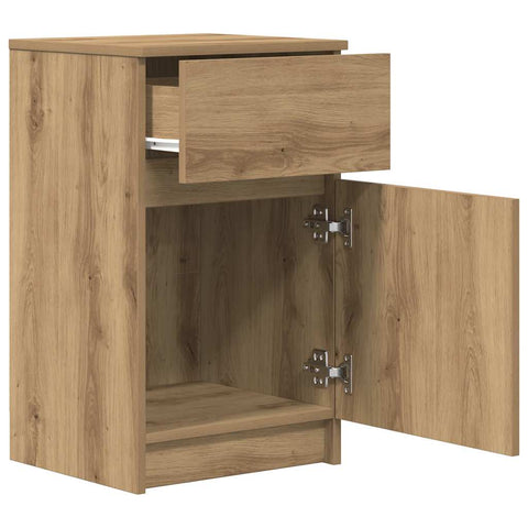 vidaXL Bedside Cabinet Artisan Oak 39x35x65 cm Engineered Wood