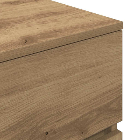 vidaXL Bedside Cabinet Artisan Oak 39x35x65 cm Engineered Wood