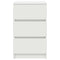 vidaXL Bedside Cabinet with 3 Drawers White 39x35x65 cm