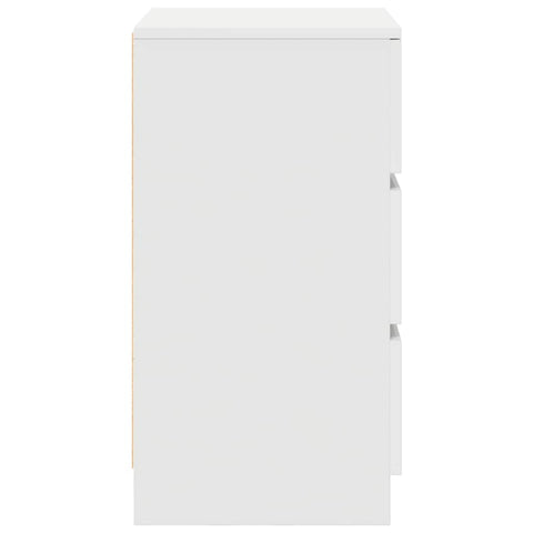 vidaXL Bedside Cabinet with 3 Drawers White 39x35x65 cm