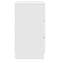vidaXL Bedside Cabinet with 3 Drawers White 39x35x65 cm