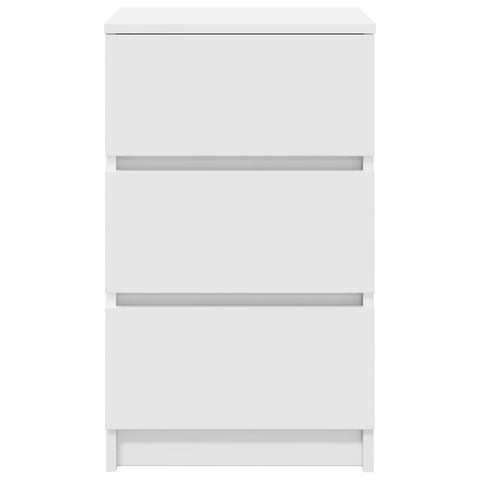 vidaXL Bedside Cabinets with 3 Drawers 2 pcs White 39x35x65 cm
